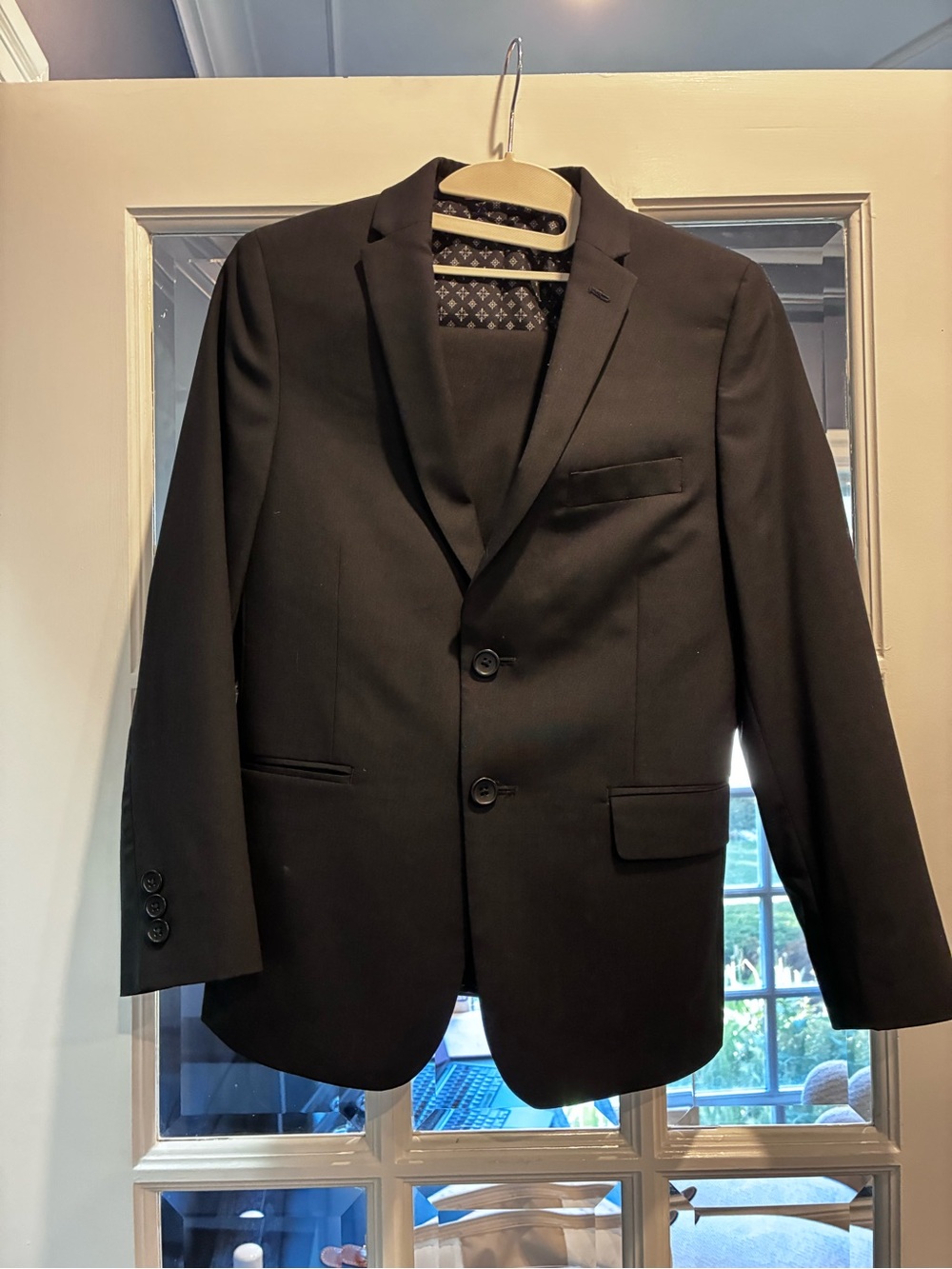 Boy’s (Youth) Classic Black Two-Button Blazer and trousers